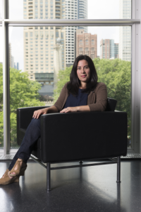 Julie Rodrigues Widholm joins DePaul University Aug. 31 as the director of the DePaul Art Museum.  (Photo by Nathan Keay, © MCA Chicago)